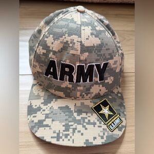 NWOT Camouflage US Army Cap JWM Brand Adjustable